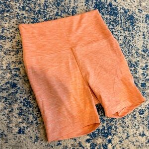 Outdoor Voices - Women’s High-Waist Orange Bike Shorts